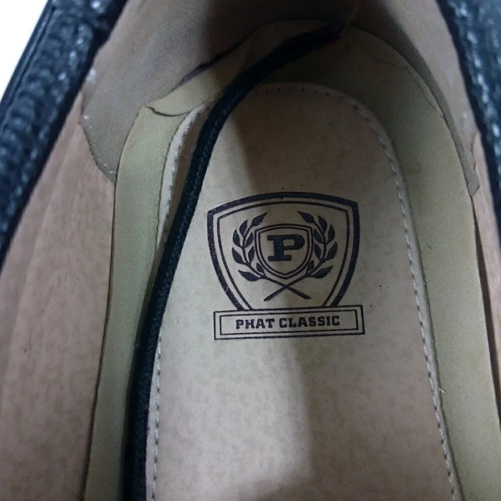 Phat Farm Classic Black Lace Up Casual Shoes 10
